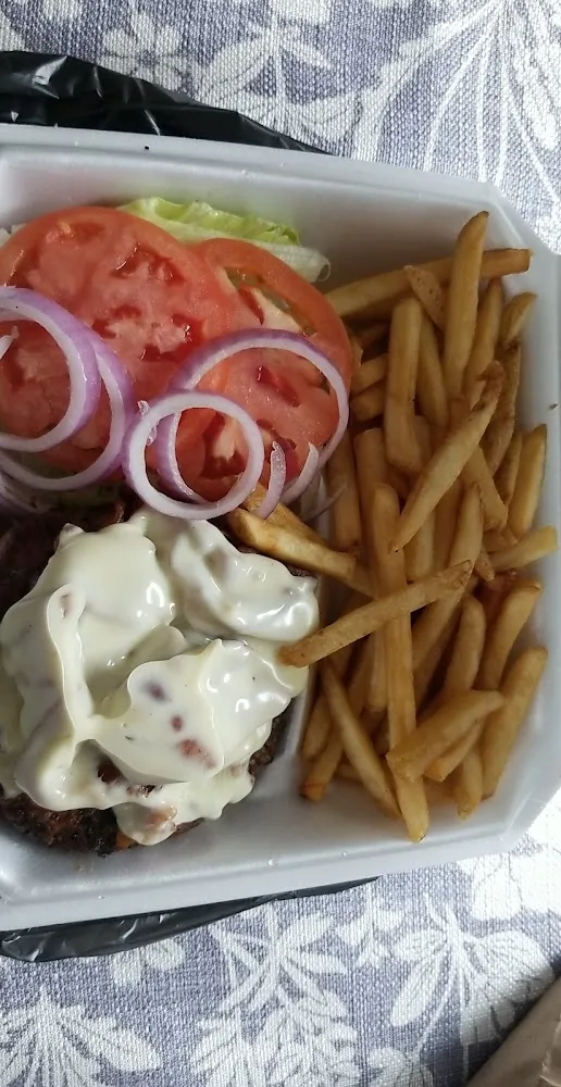 Dressed Bacon Cheeseburger with Fries